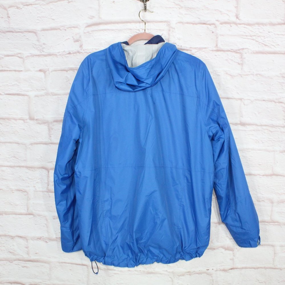 LL Bean Blue Nylon Full Zip Lined Insulated Hooded Jacket Size L - Picture 4 of 12
